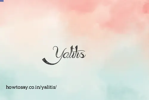 Yalitis