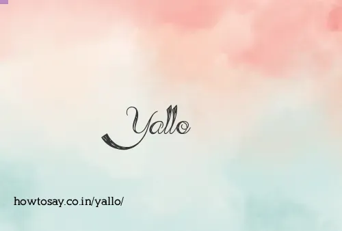 Yallo