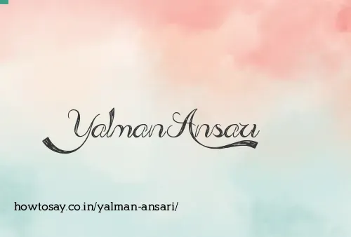 Yalman Ansari