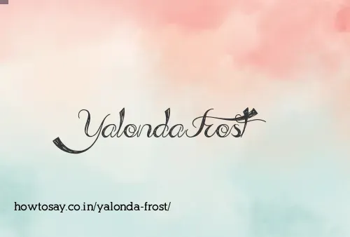 Yalonda Frost