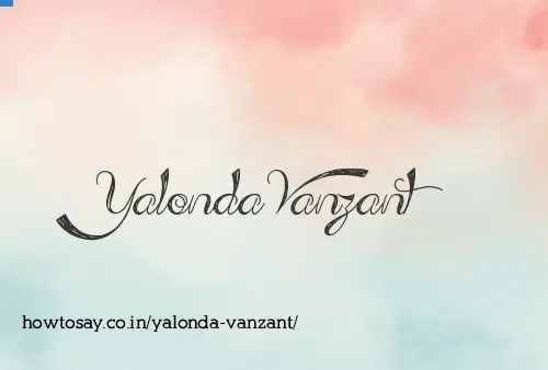 Yalonda Vanzant