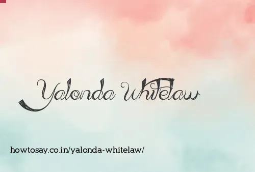 Yalonda Whitelaw