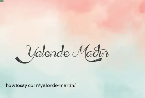 Yalonde Martin