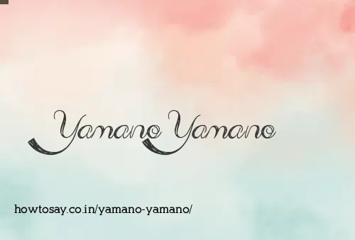 Yamano Yamano