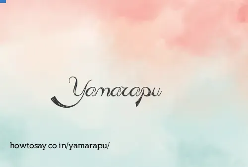 Yamarapu