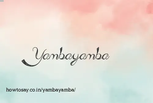 Yambayamba
