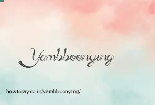 Yambboonying