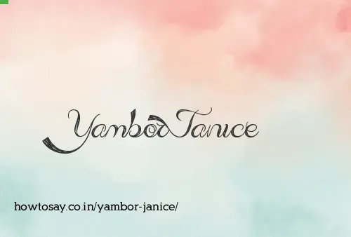 Yambor Janice