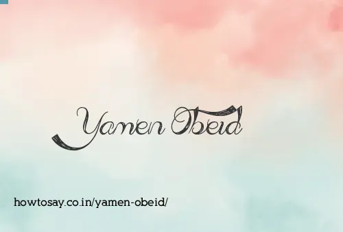 Yamen Obeid