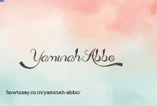 Yaminah Abbo