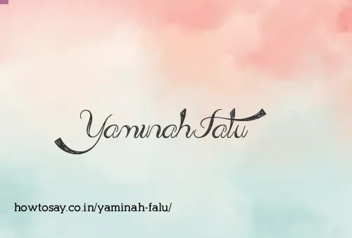 Yaminah Falu