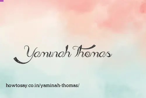 Yaminah Thomas