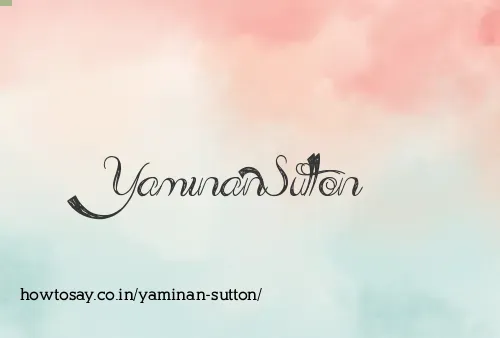 Yaminan Sutton