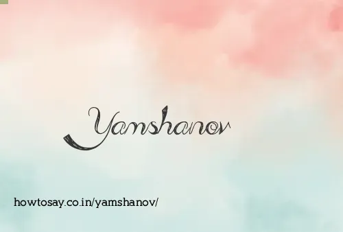 Yamshanov