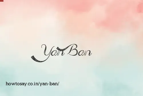 Yan Ban