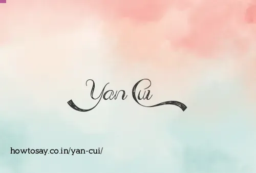 Yan Cui