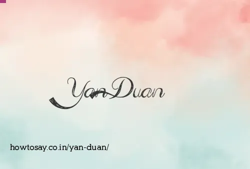 Yan Duan