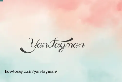 Yan Fayman