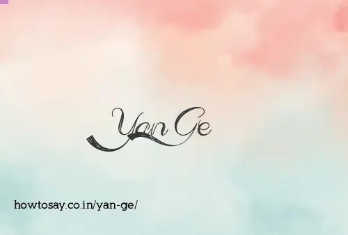 Yan Ge