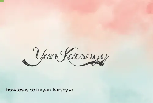 Yan Karsnyy