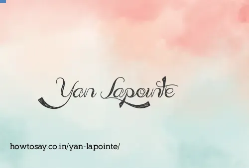 Yan Lapointe