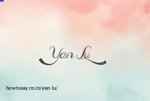 Yan Lu