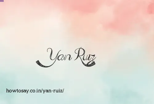 Yan Ruiz