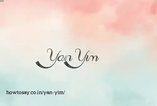 Yan Yim