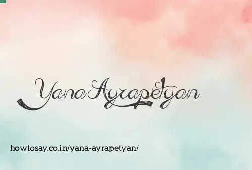 Yana Ayrapetyan