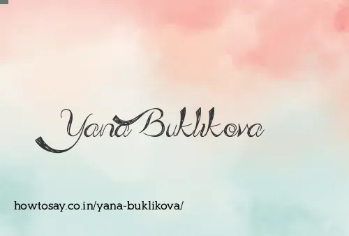 Yana Buklikova