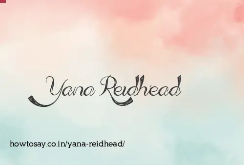 Yana Reidhead