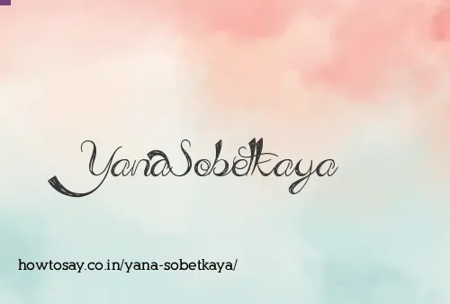 Yana Sobetkaya