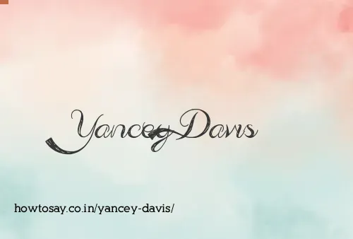 Yancey Davis