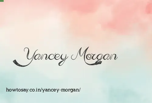 Yancey Morgan