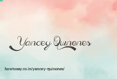 Yancey Quinones
