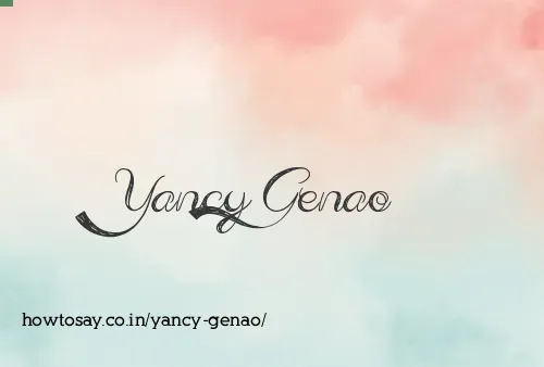 Yancy Genao