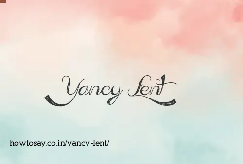 Yancy Lent