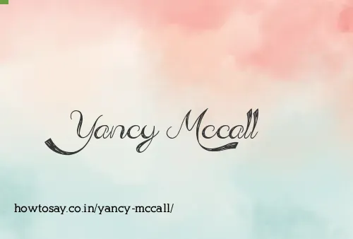 Yancy Mccall
