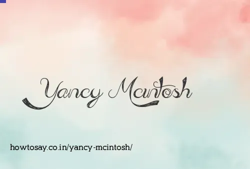 Yancy Mcintosh