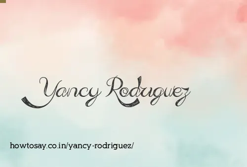 Yancy Rodriguez