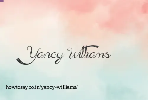 Yancy Williams