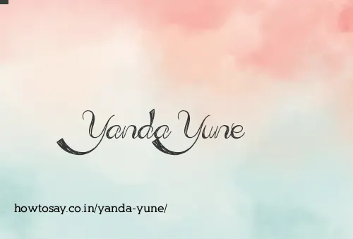 Yanda Yune