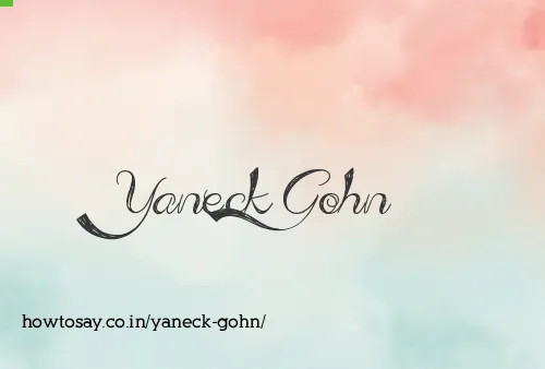 Yaneck Gohn