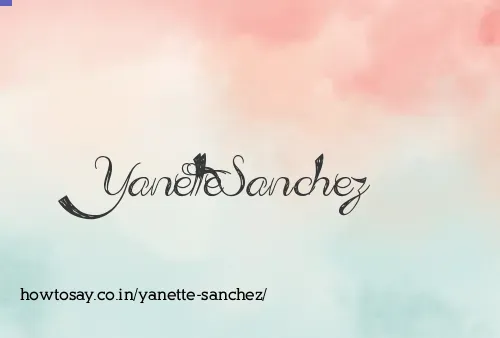 Yanette Sanchez