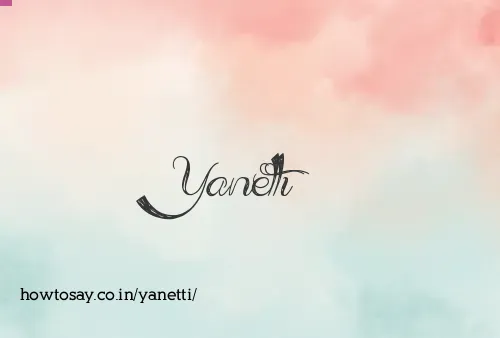 Yanetti
