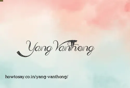 Yang Vanthong