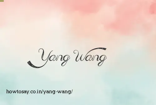 Yang Wang