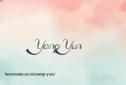 Yang Yun