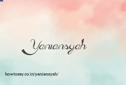 Yaniansyah