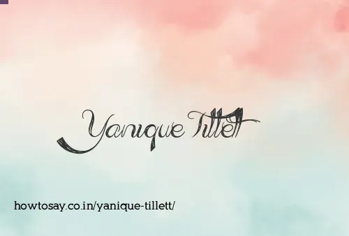 Yanique Tillett
